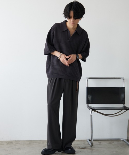 セール】TUCK LOOSE DRAPE SLACKS（スラックス）｜WYM LIDNM