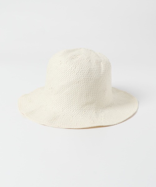 BENELLI（ベネリ）の「Benelli Montacone　ウオッシュドペーパーハット（ハット・レディース・ブラウン/ベージュ/ホワイト・FREE）」の7枚目の写真
