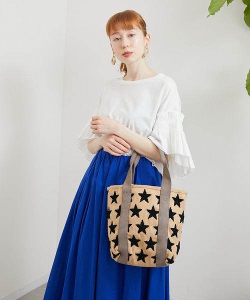 CONTROL FREAK / CTFK(コントロールフリーク)の「CONTROL FREAK スタートートBAG(かごバッグ・レディース・アイボリー/ブラック・FREE)」の9枚目の写真