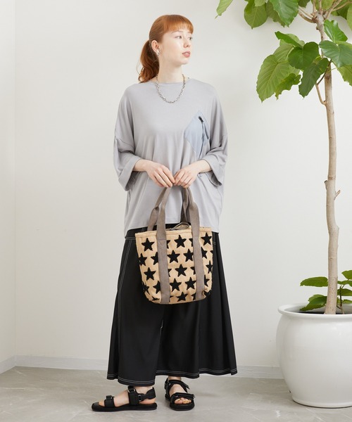 CONTROL FREAK / CTFK(コントロールフリーク)の「CONTROL FREAK スタートートBAG(かごバッグ・レディース・アイボリー/ブラック・FREE)」の3枚目の写真