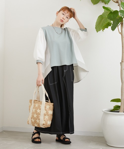 CONTROL FREAK / CTFK(コントロールフリーク)の「CONTROL FREAK スタートートBAG(かごバッグ・レディース・アイボリー/ブラック・FREE)」の11枚目の写真