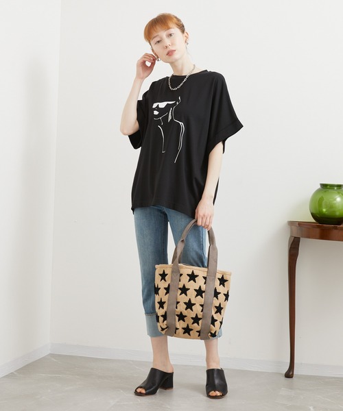 CONTROL FREAK / CTFK(コントロールフリーク)の「CONTROL FREAK スタートートBAG(かごバッグ・レディース・アイボリー/ブラック・FREE)」の4枚目の写真