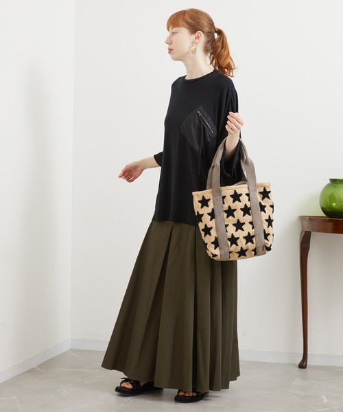 CONTROL FREAK / CTFK(コントロールフリーク)の「CONTROL FREAK スタートートBAG(かごバッグ・レディース・アイボリー/ブラック・FREE)」の5枚目の写真