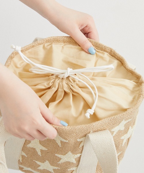 CONTROL FREAK / CTFK(コントロールフリーク)の「CONTROL FREAK スタートートBAG(かごバッグ・レディース・アイボリー/ブラック・FREE)」の22枚目の写真