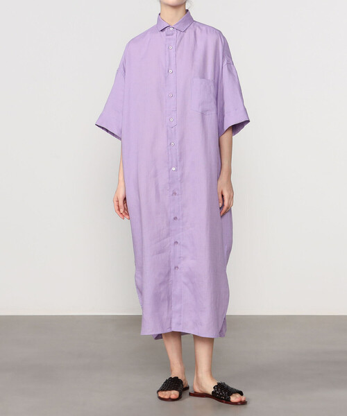 TICCA（ティッカ）の「TICCA | リネン半袖シャツワンピース