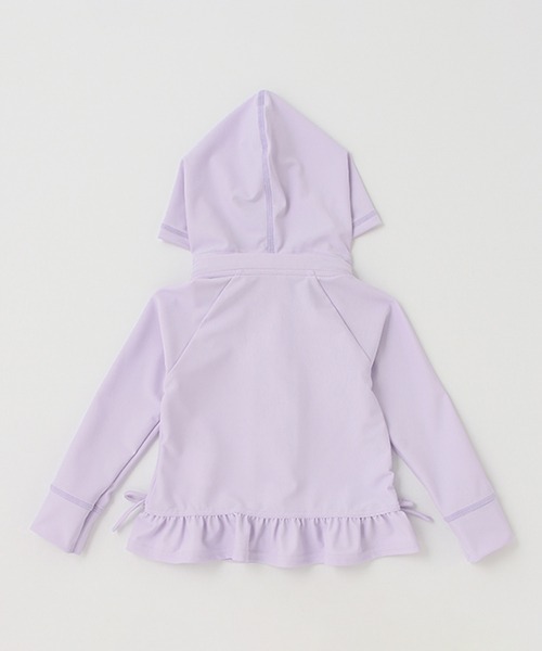 petit main(プティマイン)の「フリルラッシュガード(水着・キッズ・ライトピンク/ラベンダー/オフホワイト・80cm/120cm/110cm/130cm/90cm/100cm)」の4枚目の写真
