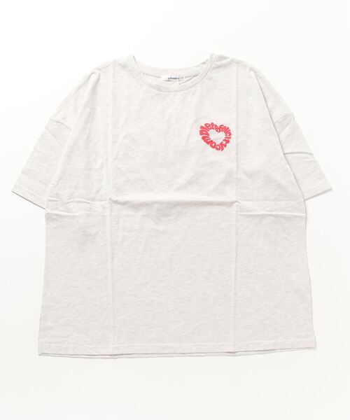 LYEON(リヨン)の「3Dハートロゴ発泡BIGTシャツ(Tシャツ/カットソー・レディース・ブラック/サックスブルー/グレー/ホワイト・FREE)」の8枚目の写真