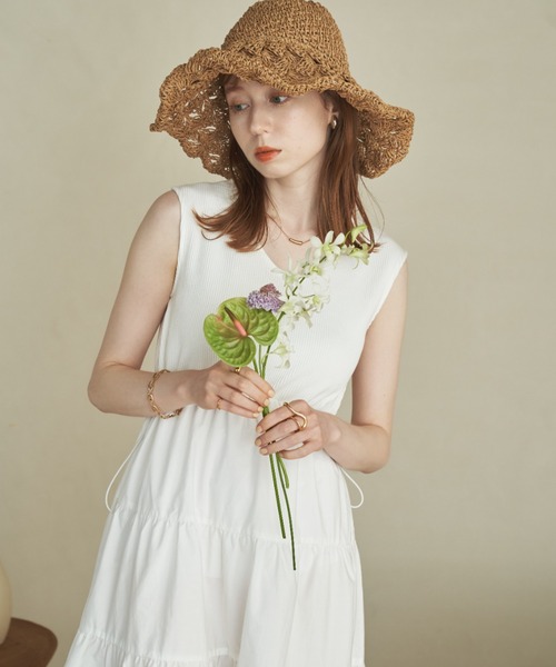 hinari(ヒナリ)の「サマーティアードワンピース(ワンピース・レディース・ブラック/ホワイト・FREE/SMALL)」の15枚目の写真