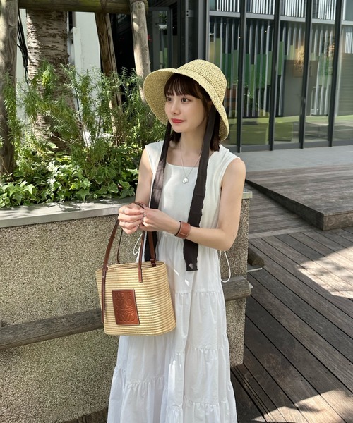 hinari(ヒナリ)の「サマーティアードワンピース(ワンピース・レディース・ブラック/ホワイト・FREE/SMALL)」の6枚目の写真