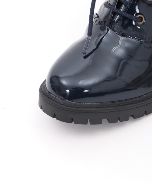 axes femme(アクシーズファム)の「レースアップレインブーツ(レインシューズ・レディース・ネイビー/ピンク・LARGE/MEDIUM)」の5枚目の写真