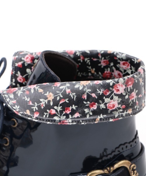 axes femme(アクシーズファム)の「レースアップレインブーツ(レインシューズ・レディース・ネイビー/ピンク・LARGE/MEDIUM)」の8枚目の写真