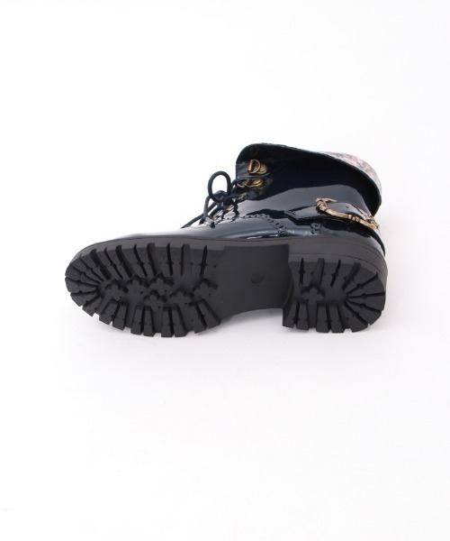 axes femme(アクシーズファム)の「レースアップレインブーツ(レインシューズ・レディース・ネイビー/ピンク・LARGE/MEDIUM)」の11枚目の写真