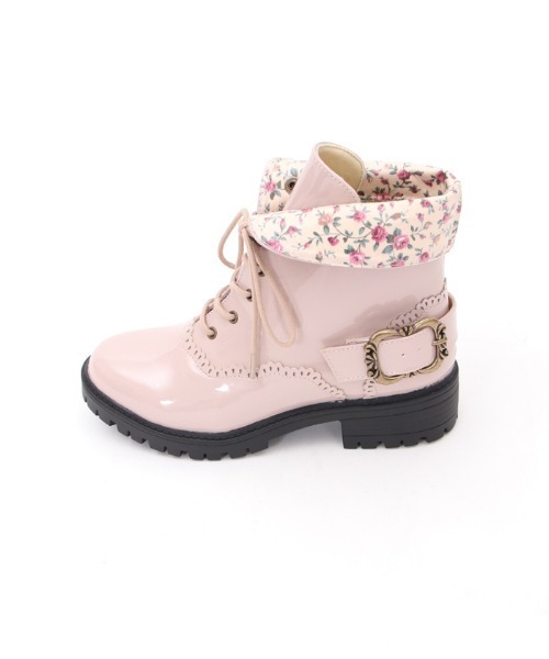 axes femme(アクシーズファム)の「レースアップレインブーツ(レインシューズ・レディース・ネイビー/ピンク・LARGE/MEDIUM)」の14枚目の写真