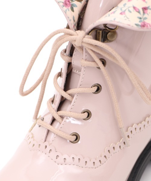 axes femme(アクシーズファム)の「レースアップレインブーツ(レインシューズ・レディース・ネイビー/ピンク・LARGE/MEDIUM)」の19枚目の写真