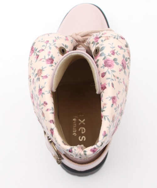 axes femme(アクシーズファム)の「レースアップレインブーツ(レインシューズ・レディース・ネイビー/ピンク・LARGE/MEDIUM)」の20枚目の写真