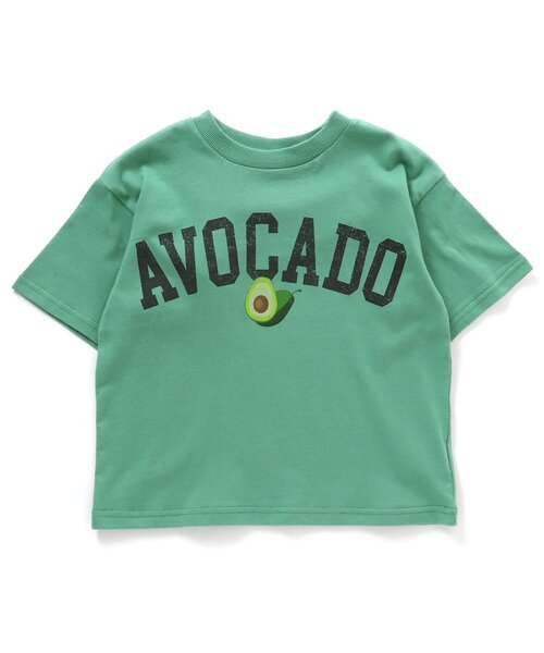 BREEZE（ブリーズ）の「フルーツカレッジTシャツ（Tシャツ/カットソー・キッズ・ピンク/ターコイズブルー/イエロー/グレー/グリーン・80/90/100/110/120/130/140）」の3枚目の写真