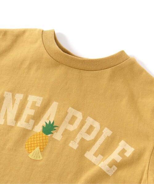 BREEZE（ブリーズ）の「フルーツカレッジTシャツ（Tシャツ/カットソー・キッズ・ピンク/ターコイズブルー/イエロー/グレー/グリーン・80/90/100/110/120/130/140）」の14枚目の写真