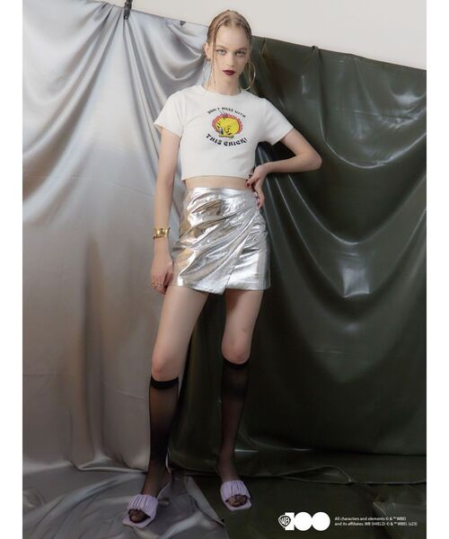 EVRIS(エヴリス)の「10周年記念【ワーナーコラボ】プリントショートTシャツ(Tシャツ/カットソー・レディース・ブラック/ホワイト・FREE)」の6枚目の写真