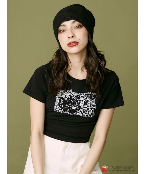 EVRIS(エヴリス)の「10周年記念【ワーナーコラボ】プリントショートTシャツ(Tシャツ/カットソー・レディース・ブラック/ホワイト・FREE)」の7枚目の写真