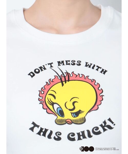 EVRIS(エヴリス)の「10周年記念【ワーナーコラボ】プリントショートTシャツ(Tシャツ/カットソー・レディース・ブラック/ホワイト・FREE)」の17枚目の写真