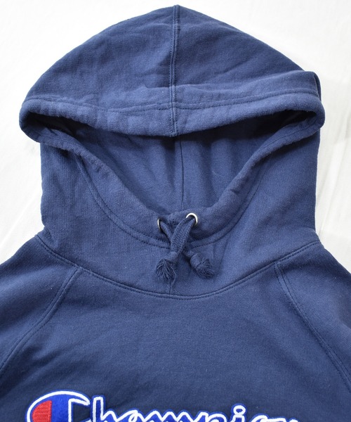 Champion（チャンピオン）の「【ヴィンテージ古着】Champion / チャンピオン フロントロゴ スウェットパーカー（パーカー・メンズ・ネイビー・MEDIUM）」の5枚目の写真
