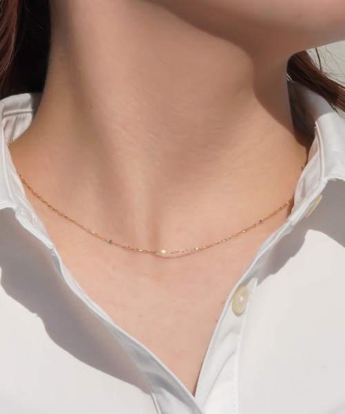 Enasoluna(エナソルーナ)の「enasoluna ena necklace(shine)(ネックレス・レディース・ゴールド・FREE)」の4枚目の写真