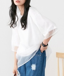 オーガンジーレイヤードTシャツ <Le temps riche>