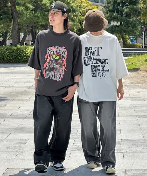 kutir(クティール)の「オーバーサイズアソートTシャツ(Tシャツ/カットソー・メンズ・チャコールグレー/ブラック/ホワイト/オフホワイト/ダークグレー/スミクロ・MEDIUM/LARGE)」の7枚目の写真