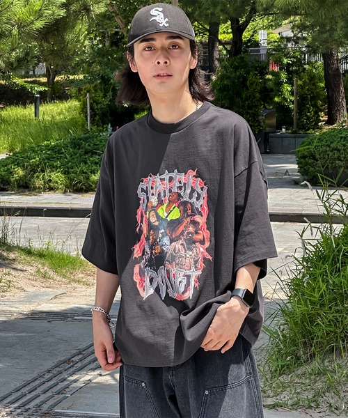 kutir(クティール)の「オーバーサイズアソートTシャツ(Tシャツ/カットソー・メンズ・チャコールグレー/ブラック/ホワイト/オフホワイト/ダークグレー/スミクロ・MEDIUM/LARGE)」の20枚目の写真
