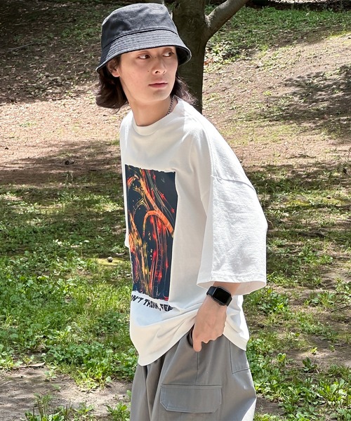 kutir(クティール)の「オーバーサイズアソートTシャツ(Tシャツ/カットソー・メンズ・チャコールグレー/ブラック/ホワイト/オフホワイト/ダークグレー/スミクロ・MEDIUM/LARGE)」の14枚目の写真