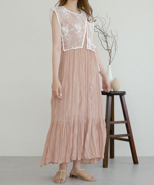 Ambre Ciel(アンブルシエル)の「透かし柄ベスト/WEB/EC限定商品(ベスト・レディース・オフホワイト/ブラック・FREE)」の16枚目の写真