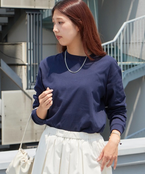 LIFEMAX(ライフマックス)の「▲LIFEMAX/ライフマックス 5.6オンスハイグレード クルーネック ロングスリーブTシャツ 無地Tシャツ ロンT カットソー 長袖 秋 秋服 2026年秋冬(Tシャツ/カットソー・メンズ・ホワイト/バーガンディー/ネイビー/アッシュ/グリーン/ブラック・M/L/XL/S/XS)」の5枚目の写真