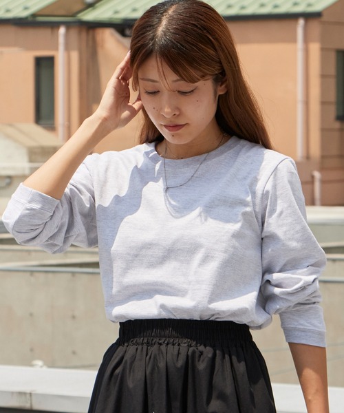 LIFEMAX(ライフマックス)の「▲LIFEMAX/ライフマックス 5.6オンスハイグレード クルーネック ロングスリーブTシャツ 無地Tシャツ ロンT カットソー 長袖 秋 秋服 2026年秋冬(Tシャツ/カットソー・メンズ・ホワイト/バーガンディー/ネイビー/アッシュ/グリーン/ブラック・M/L/XL/S/XS)」の3枚目の写真