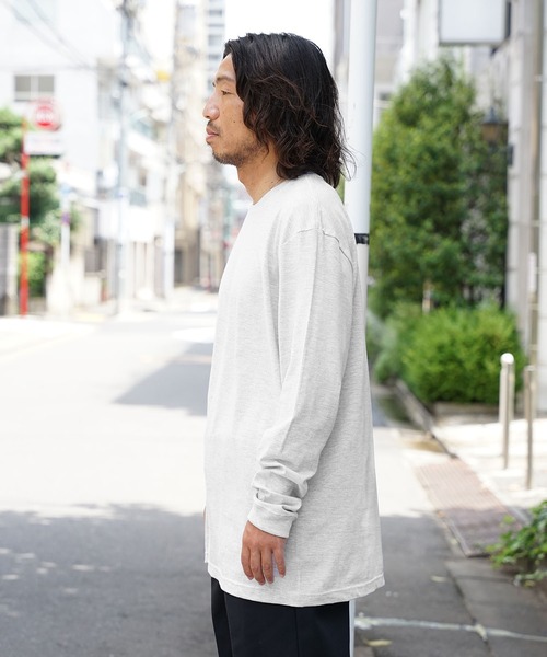 LIFEMAX(ライフマックス)の「▲LIFEMAX/ライフマックス 5.6オンスハイグレード クルーネック ロングスリーブTシャツ 無地Tシャツ ロンT カットソー 長袖 秋 秋服 2026年秋冬(Tシャツ/カットソー・メンズ・ホワイト/バーガンディー/ネイビー/アッシュ/グリーン/ブラック・M/L/XL/S/XS)」の10枚目の写真