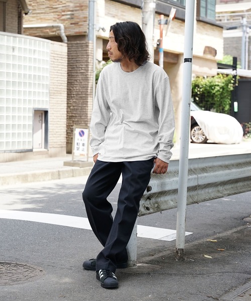 LIFEMAX(ライフマックス)の「▲LIFEMAX/ライフマックス 5.6オンスハイグレード クルーネック ロングスリーブTシャツ 無地Tシャツ ロンT カットソー 長袖 秋 秋服 2026年秋冬(Tシャツ/カットソー・メンズ・ホワイト/バーガンディー/ネイビー/アッシュ/グリーン/ブラック・M/L/XL/S/XS)」の11枚目の写真
