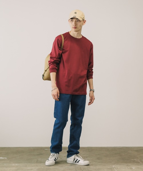 LIFEMAX(ライフマックス)の「▲LIFEMAX/ライフマックス 5.6オンスハイグレード クルーネック ロングスリーブTシャツ 無地Tシャツ ロンT カットソー 長袖 秋 秋服 2026年秋冬(Tシャツ/カットソー・メンズ・ホワイト/バーガンディー/ネイビー/アッシュ/グリーン/ブラック・M/L/XL/S/XS)」の20枚目の写真