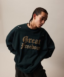 re_k by JUNRED | re_k by JUNRED / ヴィンテージライクダメージスウェットプルオーバー(スウェット)