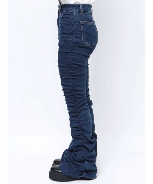 jouetie（ジュエティ）の「ギャザーフレアパンツ（その他パンツ・レディース・ブルー/ブラック/クリア・SMALL/MEDIUM）」の14枚目の写真