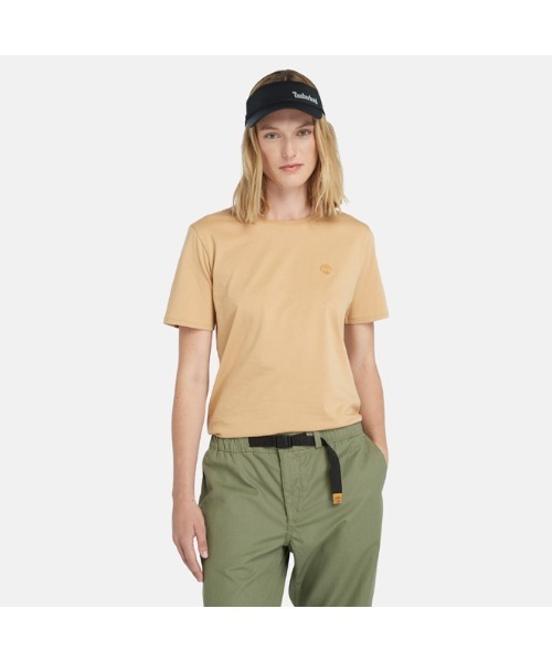 Timberland(ティンバーランド)の「レディース 半袖 エクスター リバー Tシャツ(Tシャツ/カットソー・レディース・グレー/グリーン/ウィート・SMALL/MEDIUM/LARGE/X-LARGE/X-SMALL)」の3枚目の写真
