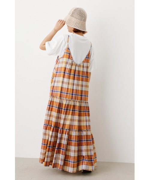RODEO CROWNS WIDE BOWL（ロデオクラウンズワイドボウル）の「チェックキャミワンピース&TシャツSET（ワンピース・レディース・グリーン系その他/レッド系その他/マルチ/オレンジ系その他・FREE）」の6枚目の写真