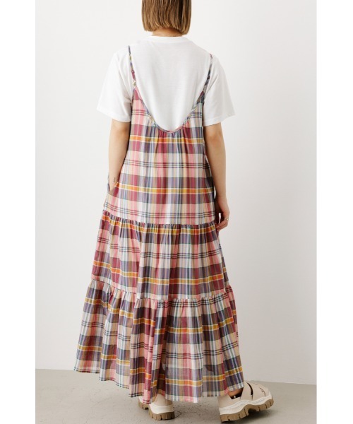 RODEO CROWNS WIDE BOWL（ロデオクラウンズワイドボウル）の「チェックキャミワンピース&TシャツSET（ワンピース・レディース・グリーン系その他/レッド系その他/マルチ/オレンジ系その他・FREE）」の10枚目の写真