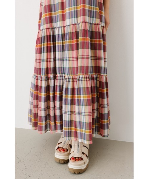 RODEO CROWNS WIDE BOWL（ロデオクラウンズワイドボウル）の「チェックキャミワンピース&TシャツSET（ワンピース・レディース・グリーン系その他/レッド系その他/マルチ/オレンジ系その他・FREE）」の20枚目の写真