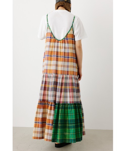 RODEO CROWNS WIDE BOWL（ロデオクラウンズワイドボウル）の「チェックキャミワンピース&TシャツSET（ワンピース・レディース・グリーン系その他/レッド系その他/マルチ/オレンジ系その他・FREE）」の11枚目の写真