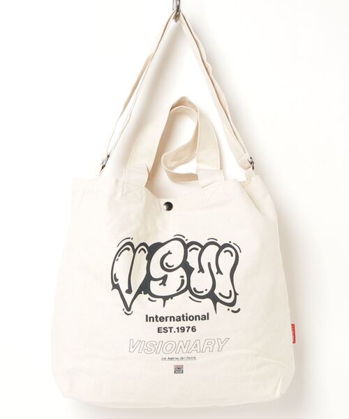 VISION STREET WEAR(ヴィジョンストリートウェア)の「VISION キャンバス2wayトートバッグ(トートバッグ・レディース・A/B/D/C・FREE)」の5枚目の写真