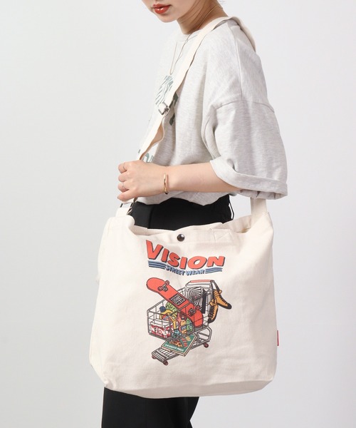 VISION STREET WEAR(ヴィジョンストリートウェア)の「VISION キャンバス2wayトートバッグ(トートバッグ・レディース・A/B/D/C・FREE)」の10枚目の写真