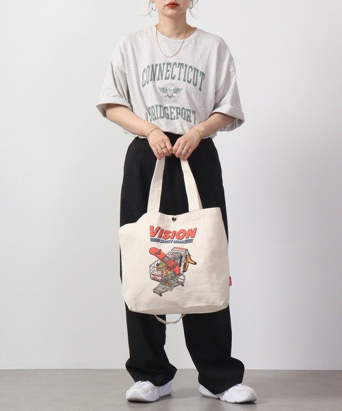 VISION STREET WEAR(ヴィジョンストリートウェア)の「VISION キャンバス2wayトートバッグ(トートバッグ・レディース・A/B/D/C・FREE)」の14枚目の写真