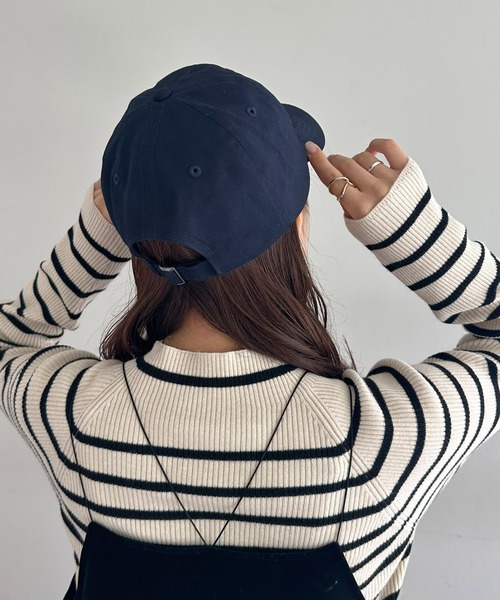 DISCOAT（ディスコート）の「2段ロゴキャップ（キャップ・レディース・ネイビー/ブルー/グレイッシュベージュ・FREE）」の15枚目の写真