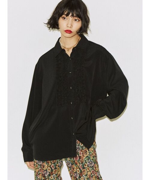 jouetie（ジュエティ）の「ドレスシャツ（シャツ/ブラウス・レディース・ブラック/ブルー/アイボリー・MEDIUM）」の5枚目の写真