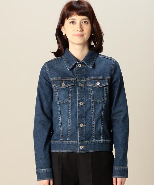 green label relaxing（グリーンレーベルリラクシング）の「◆CB C Gジャン（デニムジャケット・レディース・ネイビー・42/36/38/40）」の4枚目の写真