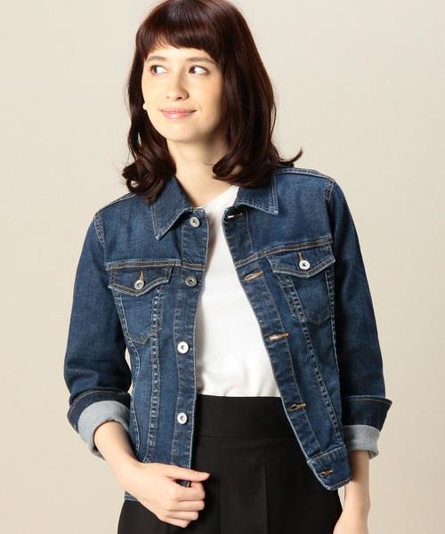 green label relaxing（グリーンレーベルリラクシング）の「◆CB C Gジャン（デニムジャケット・レディース・ネイビー・42/36/38/40）」の11枚目の写真